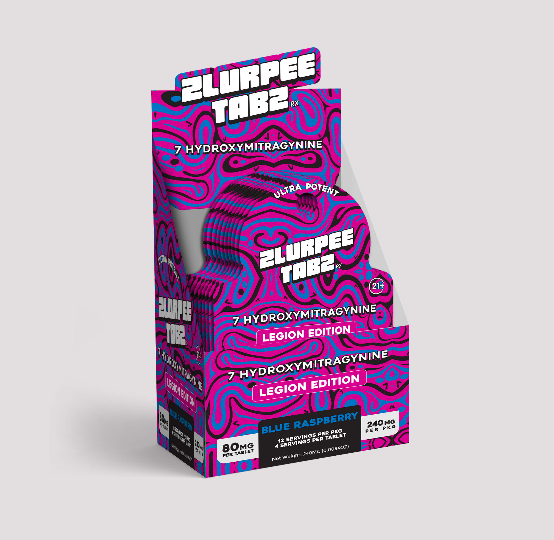 80 MG - BLUE RAZZ - 7 HYDROXY